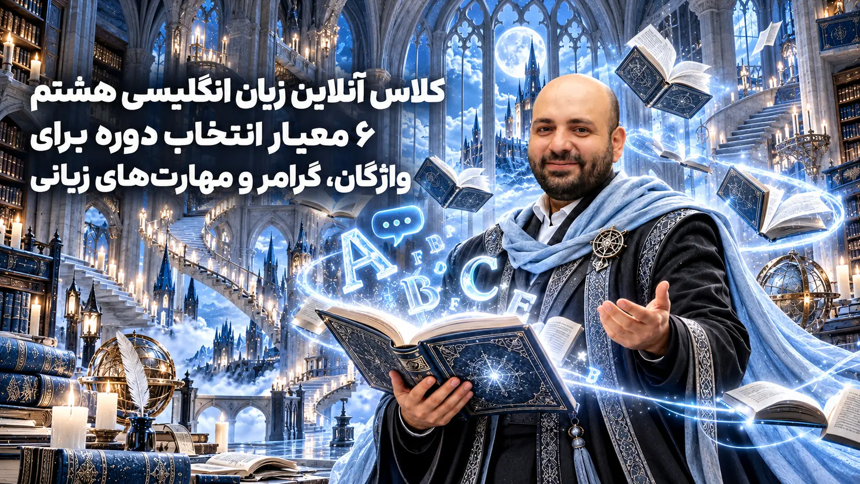 کلاس آنلاین زبان انگلیسی هشتم | 6 معیار انتخاب دوره برای واژگان، گرامر و مهارت‌های زبانی