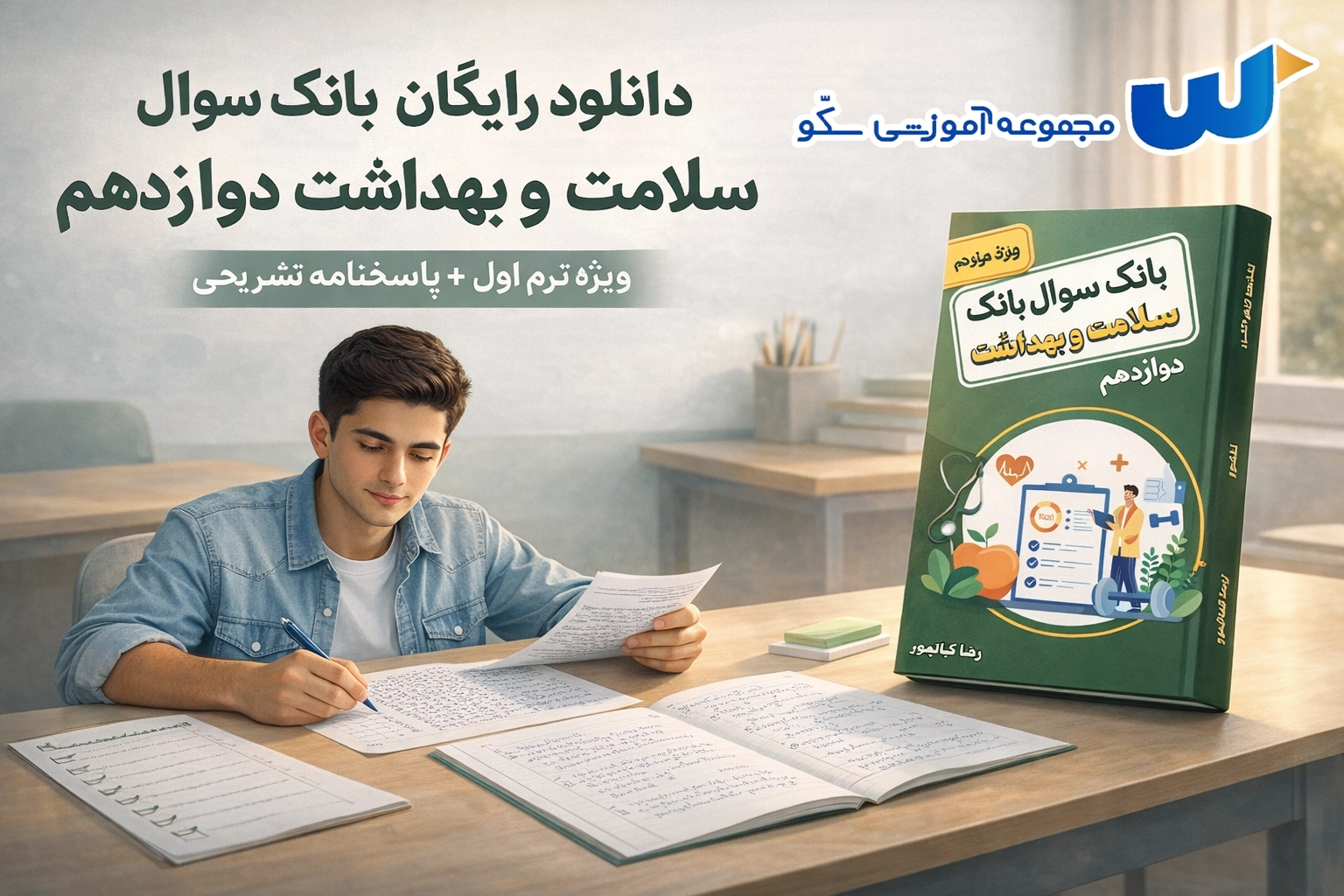 دانلود رایگان بانک سوال سلامت و بهداشت دوازدهم